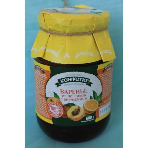 Крымское варенье Варенье персик с апельсином 600 гр.